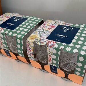 Roller Rabbit Goblets BPA free - set of 4 x2.  Total of 8 goblets.